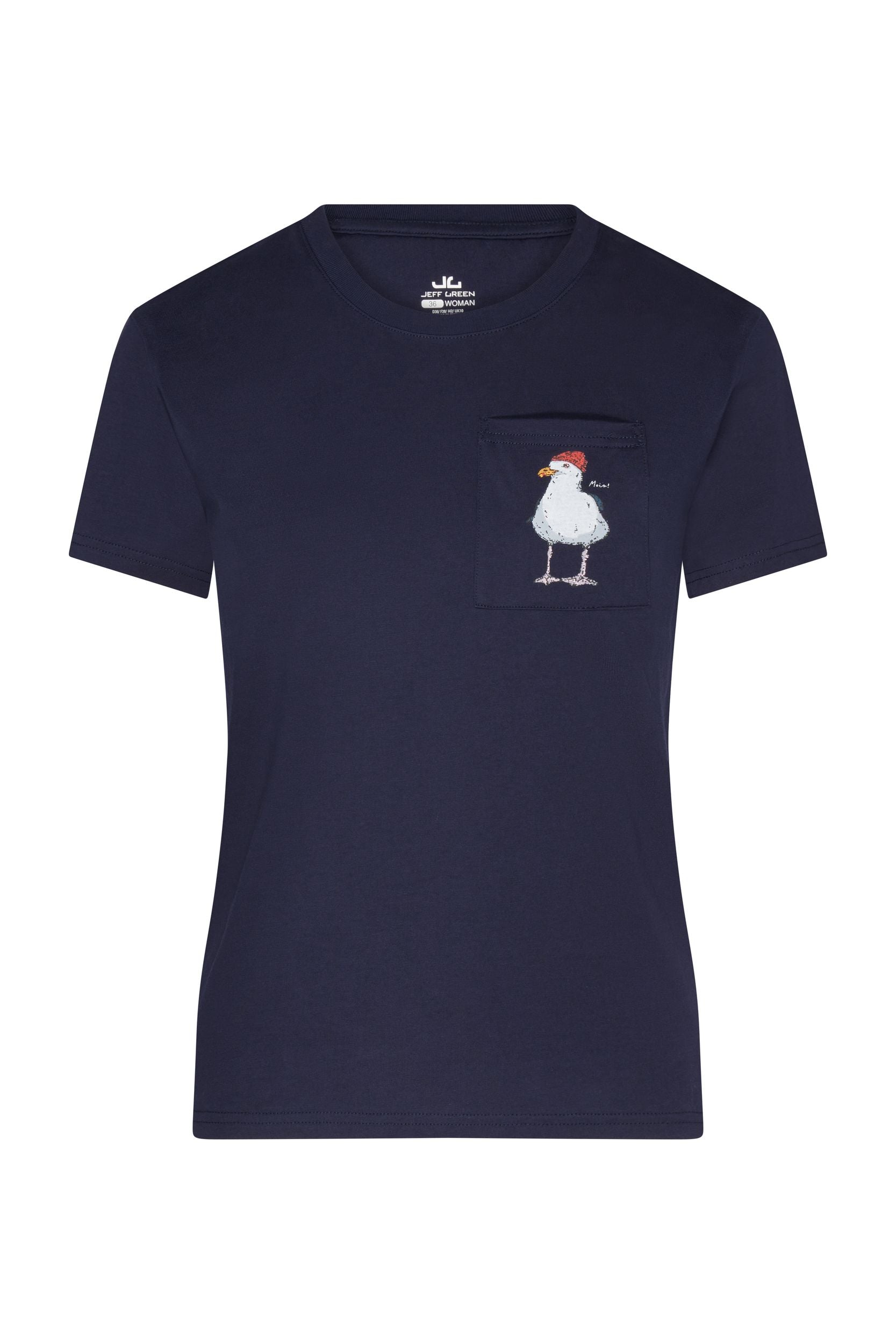 Baumwollshirt Salka - "Moin Möwe"