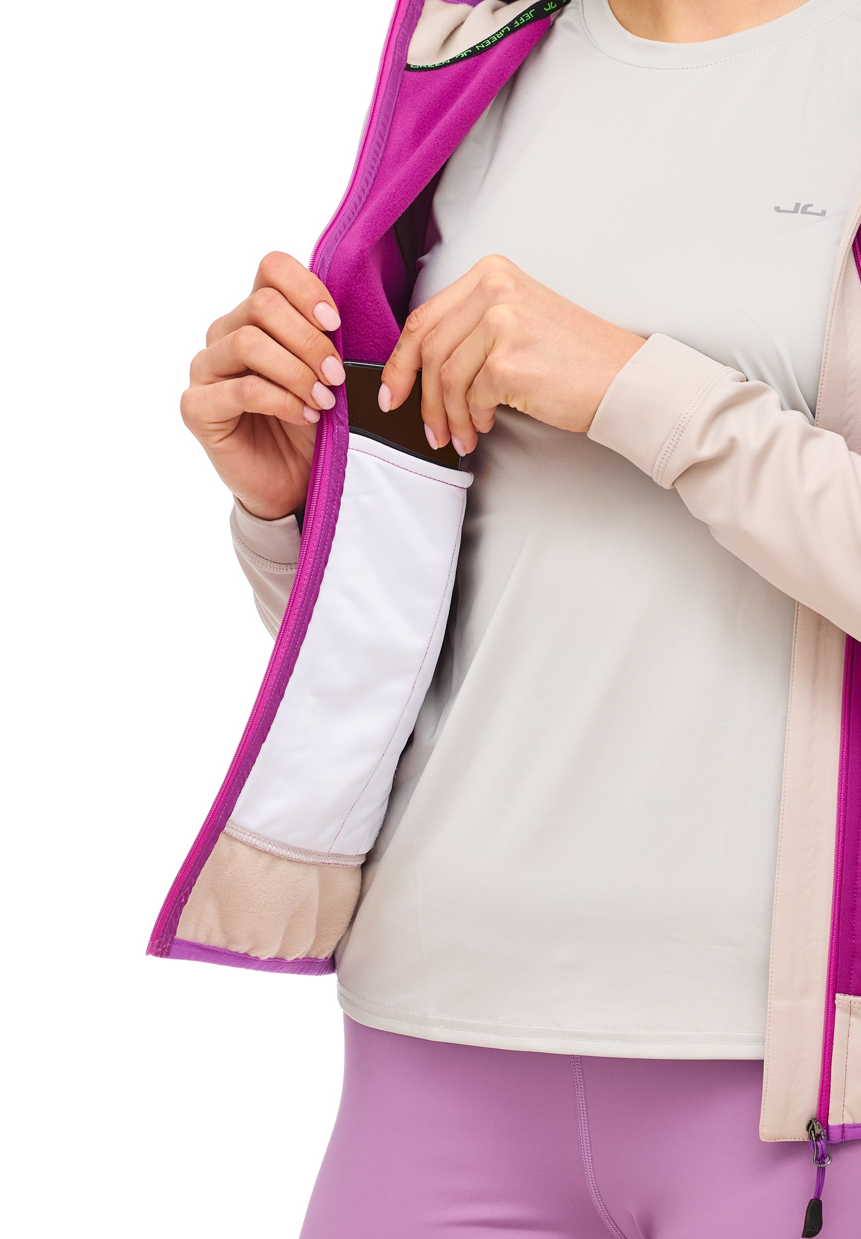 Microfleecekapuzenjacke Kaja