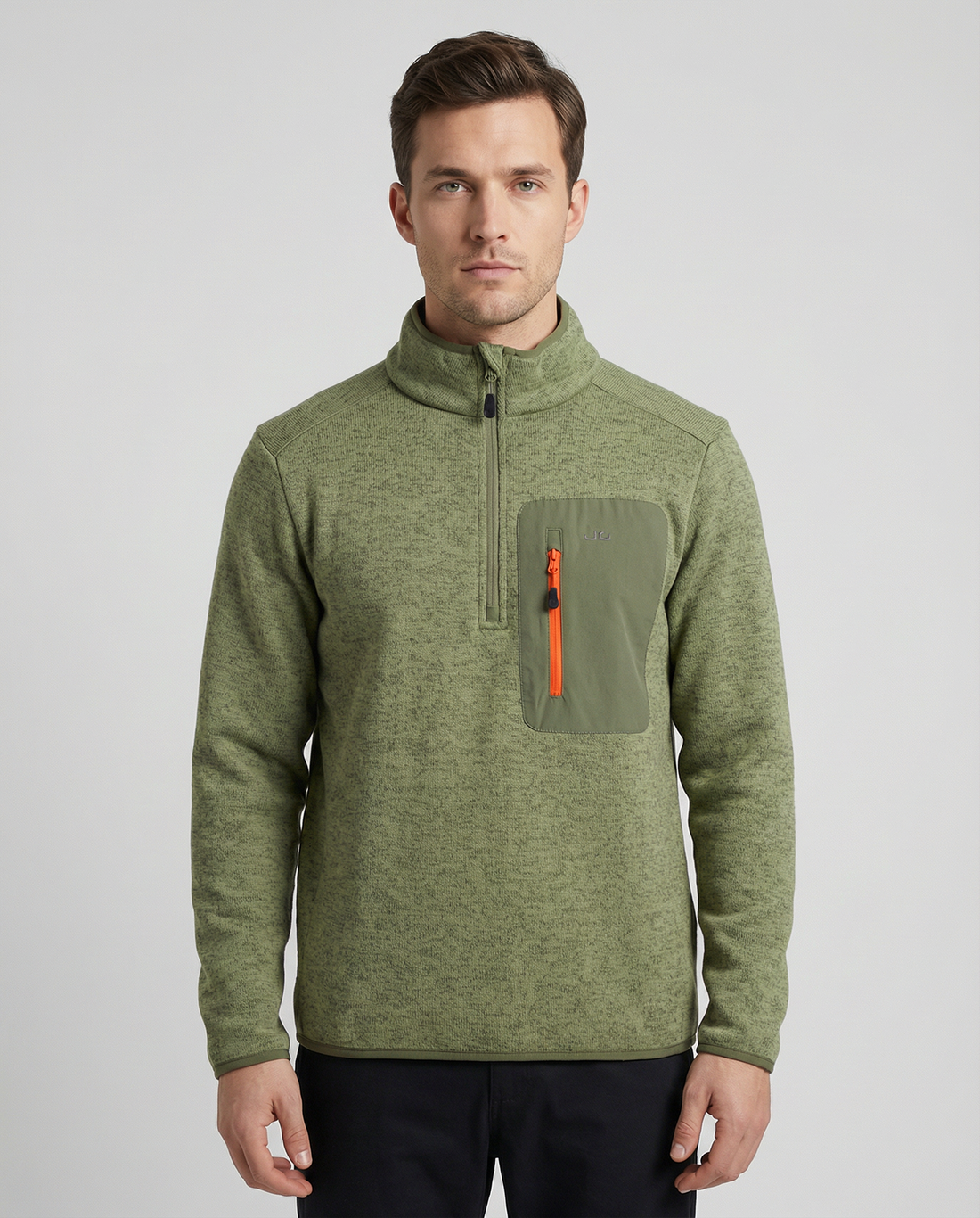 1/4 Zip Strickfleecepullover Aapo