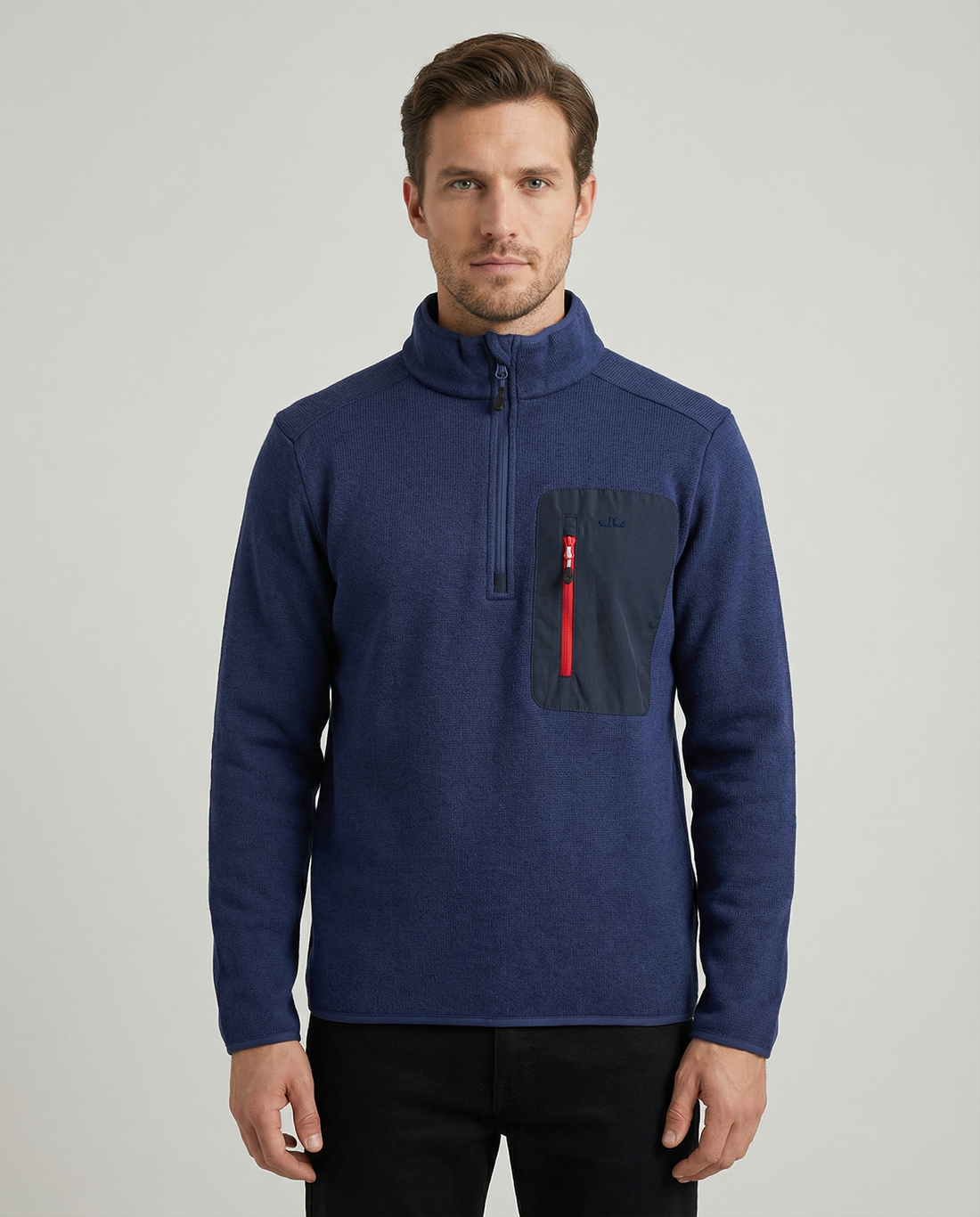 1/4 Zip Strickfleecepullover Aapo