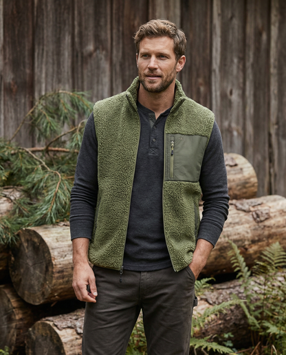 Sherpa Fleeceweste Kale